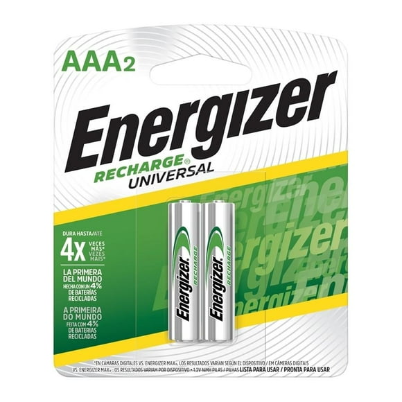 Pilas Energizer Recargables AAA 2 Piezas