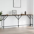thumbnail image 1 of vidaXL Table Console Chêne Fumé 200x29x75 cm Bois Manufacturé, 1 of 5