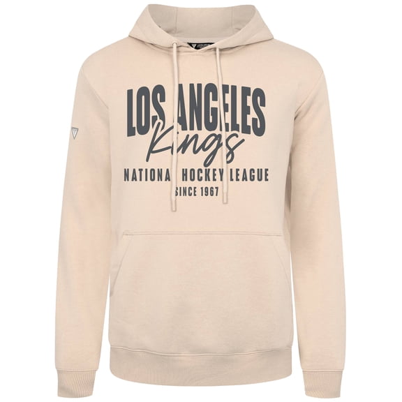 Men's Levelwear  Khaki Los Angeles Kings Podium Response Pullover Hoodie