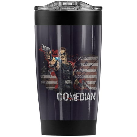 

Watchmen Comedian Stainless Steel Tumbler 20 oz Coffee Travel Mug/Cup Vacuum Insulated & Double Wall with Leakproof Sliding Lid | Great for Hot Drinks and Cold Beverages
