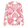 thumbnail image 4 of Meichang Chandails en Molleton Col Rond Femmes Chandail en Molleton de la Saint-Valentin Chandails en Molleton Graphiques Cœur Amour Doux Col Rond Décontracté Manches Longues Chandail Cadeaux de la Saint-Valentin Chandails en Molleton, 4 of 5