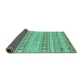 thumbnail image 2 of Ahgly Company Indoor Rectangle Abstract Turquoise Blue Modern Area Rugs, 8' x 10', 2 of 4