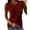 Red, variant on Women's T Shirt Lace Crochet Lace Double Baggy Crew Neck Lace Vest Top Women Workout Shirts Womens Tee Shirt Loose Womens Shirts Summer Women's T Shirt Short Sleeve Casual Women Soft Shirt Women Long