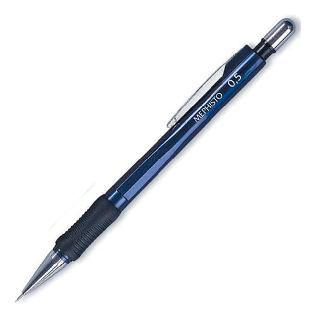 Portaminas de plástico MEPHISTO 0.5 mm con 12 minas negro