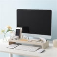 thumbnail image 4 of Desktop Organizer Storage Rack - Multi - Compartment Design For Office Supplies, Desktop Space - Saving, Beige Color - For Office Workers, Students, Home Office Use, 4 of 6
