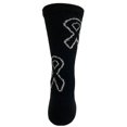 thumbnail image 2 of Epic Adult Melanoma Awareness Black Ribbon - Cute Novelty Fun Design Crew-Socks (1-Pair), 2 of 2