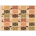 thumbnail image 1 of Ahgly Company Machine Washable Indoor Rectangle Transitional Red Area Rugs, 6' x 9', 1 of 7