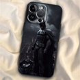 thumbnail image 3 of Funda de teléfono negra suave a prueba de golpes para Apple, b-batman Hero, iPhone 15 14 13 12 11 XS XR X 8 7 Pro Max Plus Mini, 3 of 5