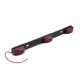 thumbnail image 2 of 1pc Red 9 LED ID Strip Marker Tail Black Stainless Steel Bracket for Truck Trailer Boat Identification Light, 2 of 4