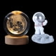 thumbnail image 2 of Fiudx Cristal de Astronauta Luminoso, Diseño de Planeta Galáctico, Base de Luz Nocturna Rgb, Alimentación Usb, Elegante Decoración para El Hogar, Lámpara de Escritorio Multiusos, Regalo Perfecto, Cri, 2 of 5