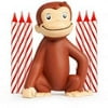 Unbranded Curious George Cake Topper & Birthday Candle Set