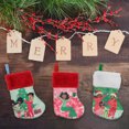 thumbnail image 5 of Black Paper Party, Christmas Morning Mini Christmas Stocking, 8 inches Diagonal , Polyester, Multi-Color, 5 of 5