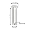 thumbnail image 2 of Uxcell Single Hole Clevis Pins - 8mm x 30mm Flat Head 304 Stainless Steel Link Hinge Pin 10 Pcs, 2 of 5