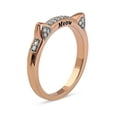 thumbnail image 4 of Imperial 10K Rose Gold 1/10Ct TDW Diamond Accent Cat Ears Meow Women's Ring, 4 of 8