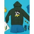 thumbnail image 3 of Raccoon With A Yellow Scarf Hoodie Juniors -Image by Shutterstock,  Small, 3 of 4