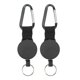 thumbnail image 5 of Llavero retráctil de acero inoxidable, 2 piezas Llavero retráctil para exteriores Llavero retráctil de acero inoxidable Hebilla de llavero retráctil resistente y resistente, 5 of 12