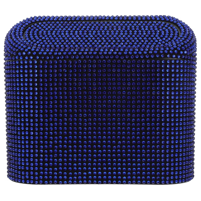 Shisuyan Bling Trash Can Car Storage Box Garbage Holder Small Trash Car Interior Accessories