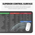 thumbnail image 4 of Keyboard Shortcuts Mouse Pad (800 * 300 * 3 MM) Black Mouse Mat Desk Pad, Stitched Edges Mousepad,Non-Slip Rubber Base,Mouse Pad for Office & Home., 4 of 7