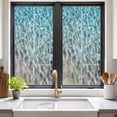 thumbnail image 2 of Water Ripple Window Privacy Film Ocean Art Realistic Sea Sand Decorative Glass Window Film UV Blocking Static Cling Non-Adhesive Sticker Covering for Home Door 17.7 x 39.3 inches, 2 of 7