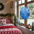 thumbnail image 3 of Welcome Sign for Front Door, Blue Christmas Round Metal Wall Art Wreaths, Xmas Snowflake Winter Sparkle Outdoor Indoor Wall Hanging Sign for Porch Decor Housewarming Gifts 11.8 Inch, 3 of 8