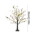 thumbnail image 4 of Shoreew 22" Berry Blossom Twinkling Tree with Lights 24 LED Lighted Branches Artificial Christmas Tabletop Bonsai Lamp for Living Room Bedroom Home Decor, 4 of 7