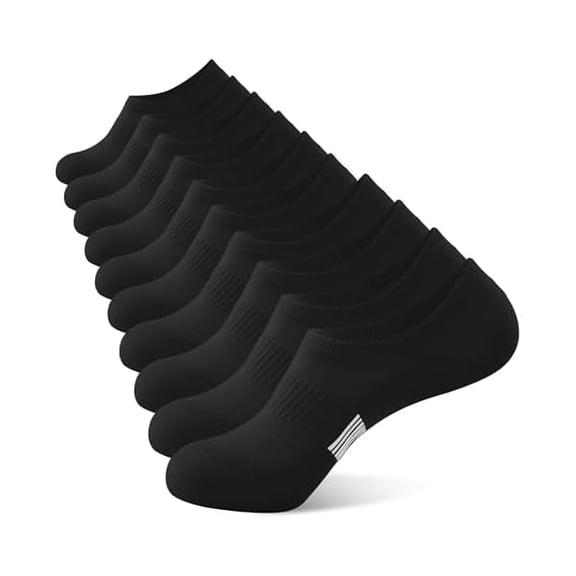 Eryueer No Show Socks Womens Low Cut Non Slip Athletic Cotton Invisible Women Sock 5 Pairs