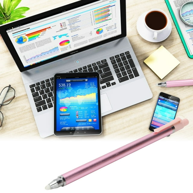 Stylus Pen Stylus Pen For Touch Screen Tablet Stylus Pen Stylus Pencil DoubleEnd Stylus Pen For Touch Screens Replacement High Sensitivity Tablet Stylus Pen For IpadPink