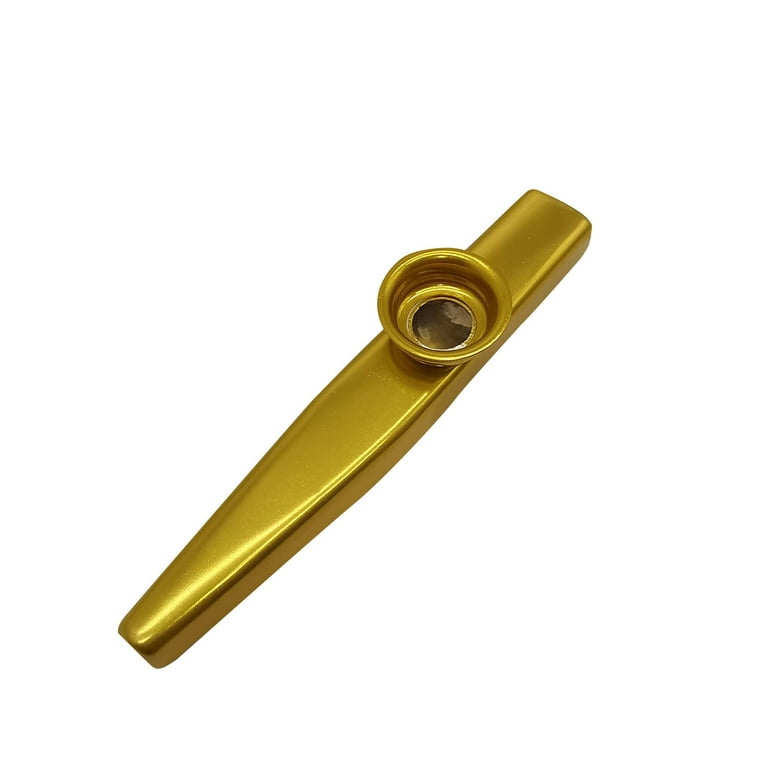 Kazoo Musical Instrument, Easy To Learn Metal Tone Harmonica, Good  Companion For Guitar Ukulele Violin, For Use For Music Lovers. (Gold)