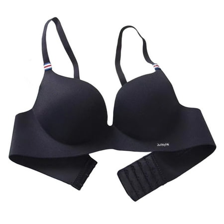 

Bras for Women Ice Silk Bra Push Up Lingerie Seamless Bralette Female Underwear Black 80A 80B