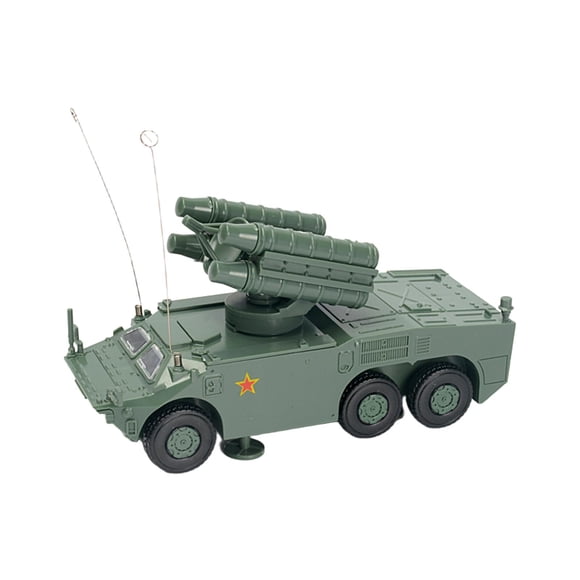 HILABEE 1/72 Armored Vehicle Building Kits Battle Car Building Kit for Children Boys Green