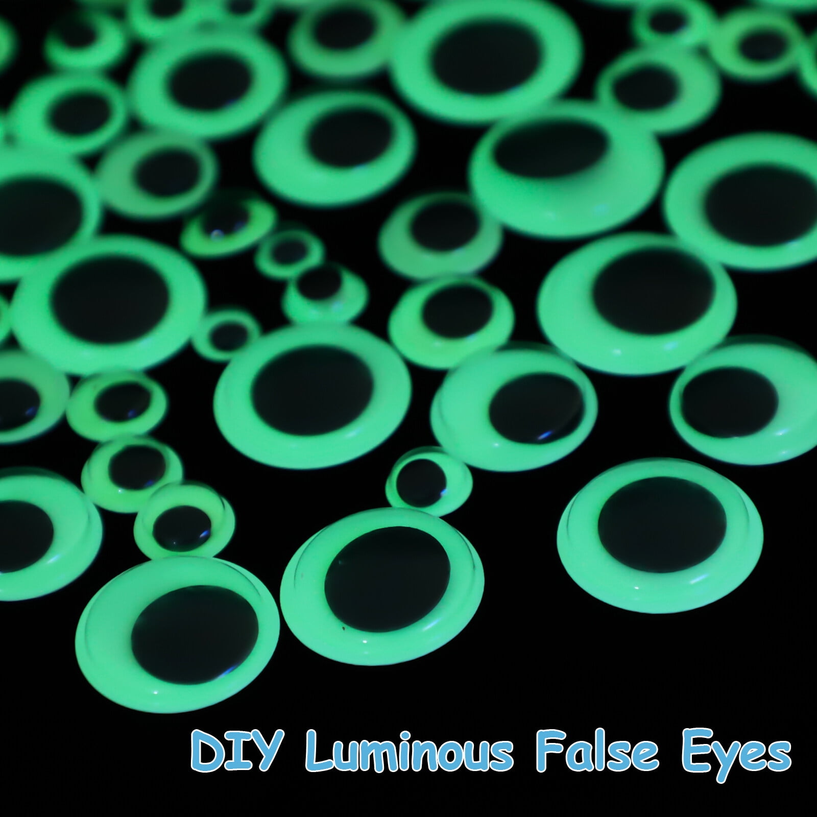 Homemaxs 120 Pcs Googly Eye Balls Self-Adhesive Glow in The Dark Fake Eyes for Dolls DIY Crafts Decoration, Size: 15x10x3CM