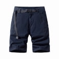 thumbnail image 5 of Men's Cotton Chino Shorts with Built-In Belt, 7"/9" Inseam Casual Golf Short Pants, Summer Vacation Straight Fit Bermuda Shorts, 5 of 7