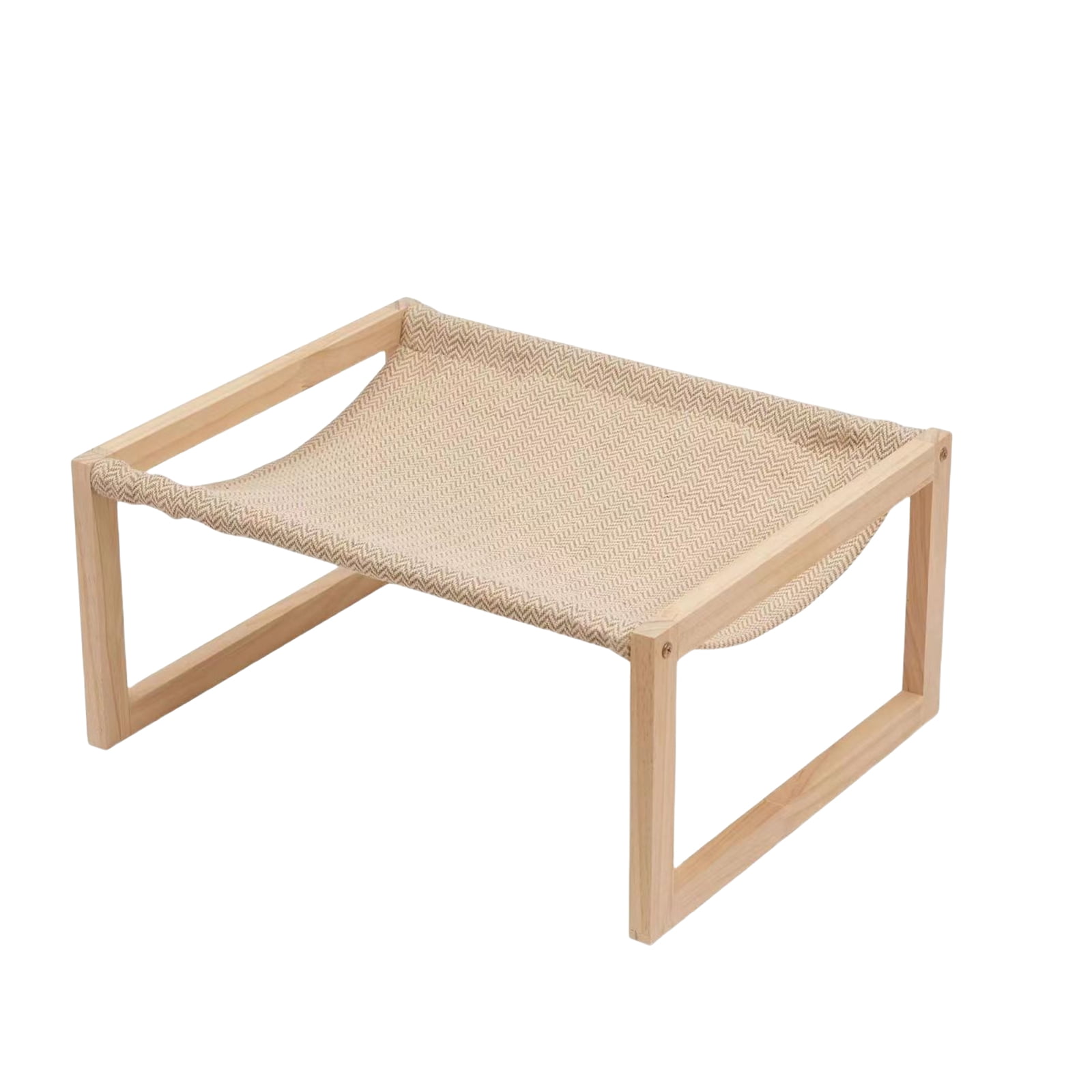 Pet Bed Detachable Hammock Bed Elevated Furniture Kittens Wooden Structure Frame Dog Bed Elevated Nest
