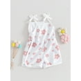 thumbnail image 3 of Bagilaanoe Newborn Baby Girls One-pieces Flower Print Sleeveless Jumpsuit 6M 12M 18M 24M 3T 4T Kids Romper Casual Clothing, 3 of 8