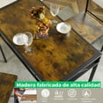 thumbnail image 3 of HOMYLIN Mesa Con 4 Sillas Juego de Comedor 5 Piezas, 120cm Mesa Modern Rectangular y 4 sillas para Cocina, comedores, Desayuno,Retro, 3 of 6