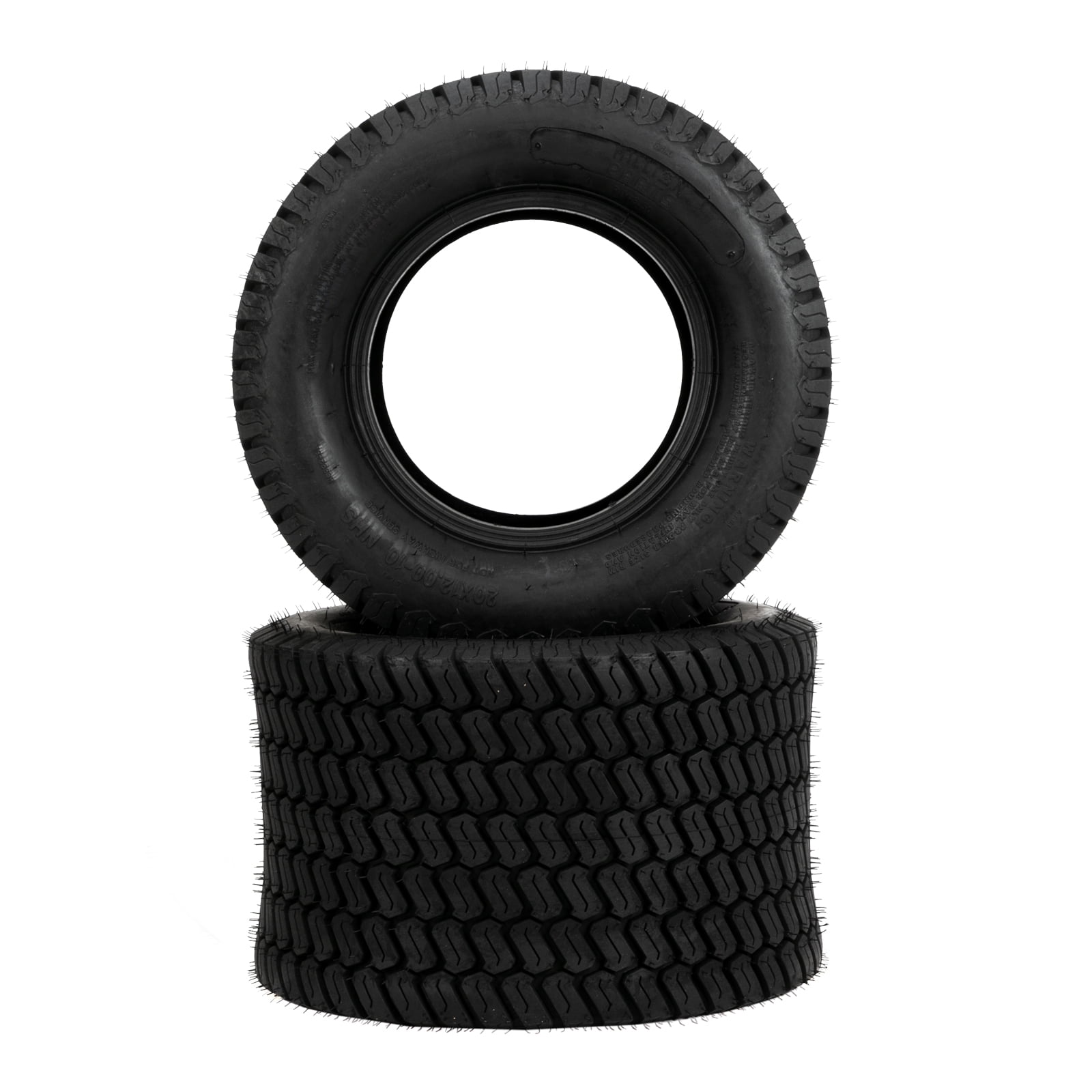 raointy 2PK * 20x12-10 Lawn Mower Turf Tires 20x12.00-10 P332 4PR ...