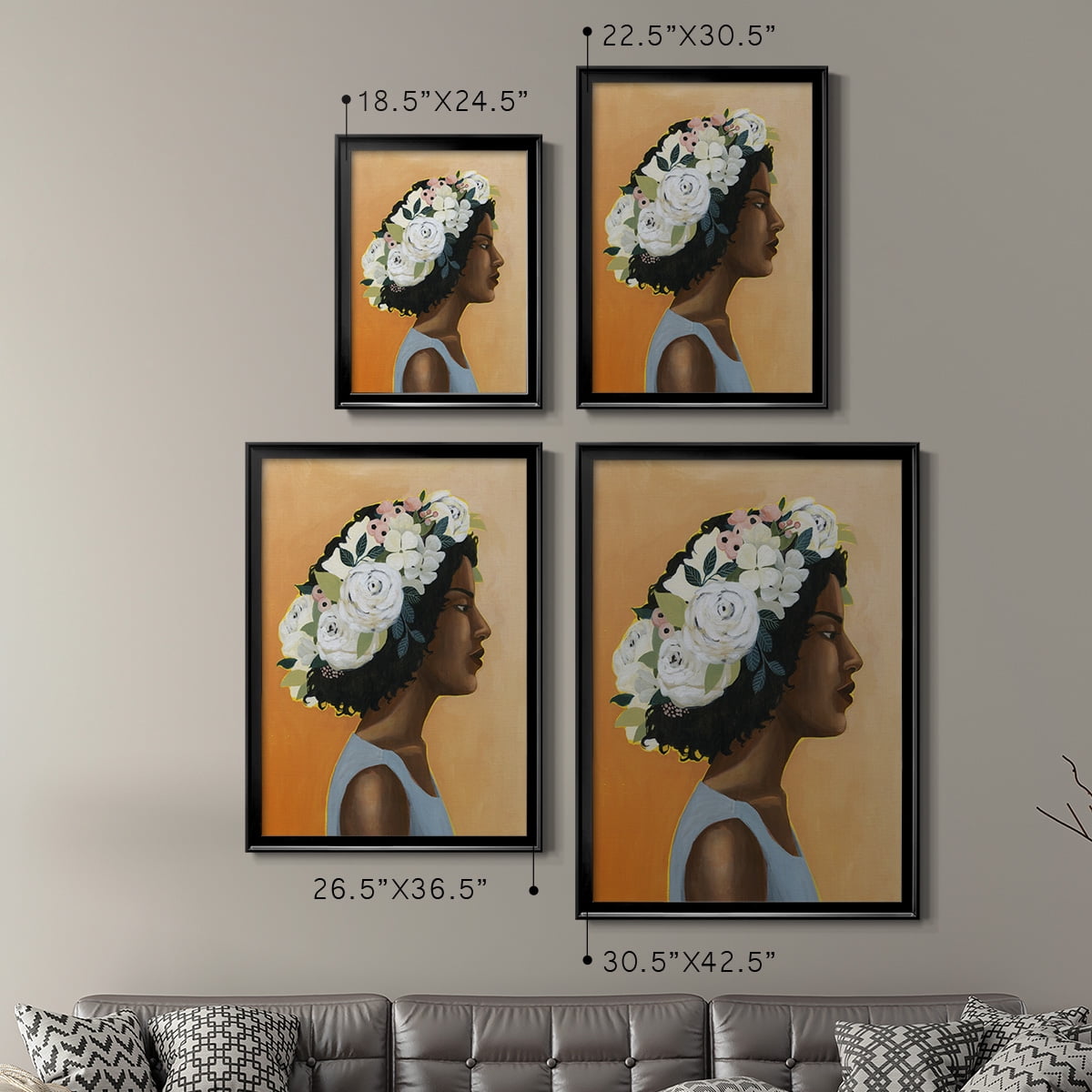 Modern Laurel I Premium Framed Print - Ready to Hang