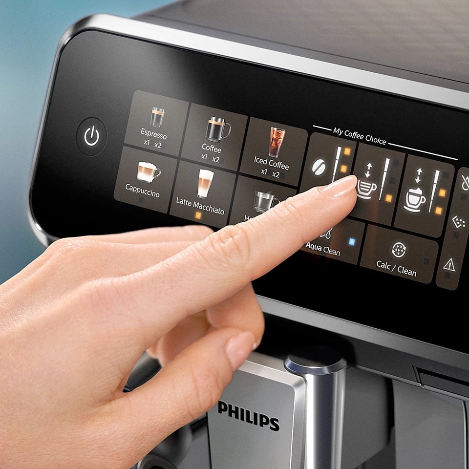 Restored Philips 3300 LatteGo Automatic Espresso Machine | Black Chrome | EP3347/90 (Refurbished)