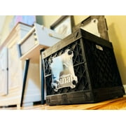 UbeCube CrateVinyl™ Stackable Vinyl Record Storage Cube with Divider and Transparent Panels