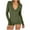 Green, variant on Valentines Day SEMPAI Womens Sexy Bodysuit V-Neck Long Sleeve Yoga Rompers Workout Ribbed Pajamas Sport Jumpsuits Rompers Up to 65% off