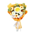 thumbnail image 2 of Ramo de flores de ganchillo de 11,8 pulgadas, decoración navideña decorativa hecha a mano para aniversario, multifuncional, 2 of 9