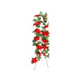 thumbnail image 1 of Vigne Murale de Fleurs E1 200 cm Feuilles Rouges et Vertes pour un Style Intérieur Stylé et Saisonnier, 1 of 5