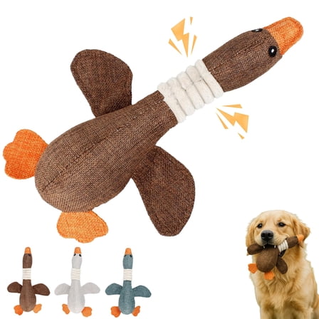 Robustduck-Designed for Heavy Chewers, 2026 New Indestructible Dog Toy, Robustduck Dog Toy, Extreme Goose for Heavy Chewers (Brown)