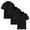 Black, variant on 3 Pack Boys Girls Short Sleeve Polos Solid Color Breathable Cotton School Uniform Shirts for 3-17 Years Toddler Kids Teen