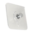 thumbnail image 2 of 2pcs Multi Purpose Adhesive Hook 5.6x5.6x0.8cm No Drilling Plastic & Metal 3kg Max Load For Photo Frames Wall Clocks, 2 of 9