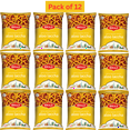 thumbnail image 1 of Bikaji Aloo Laccha (Spicy Potato Sticks) 140g, Pack of 12, Indian Snacks, 1 of 5