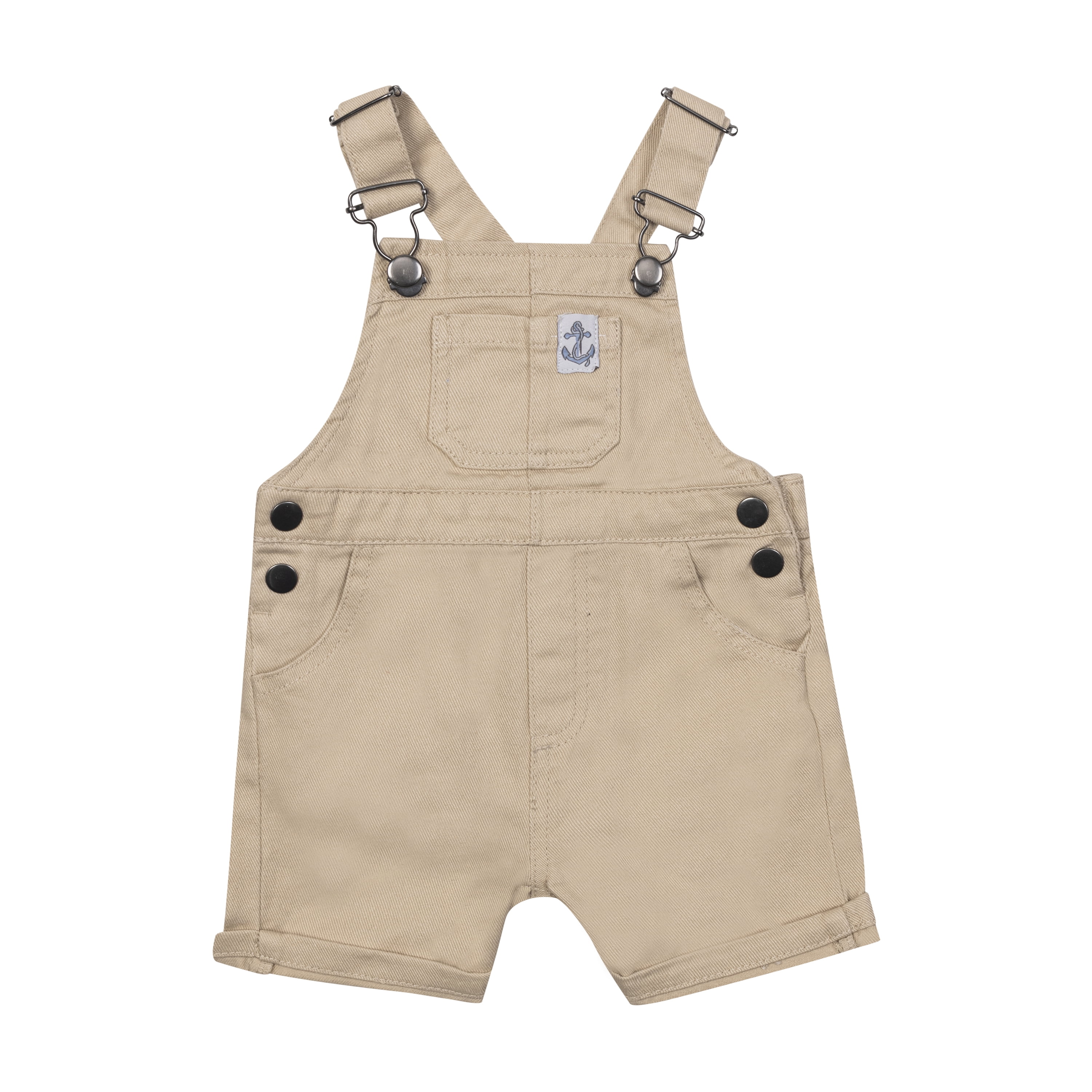 Little Lad Newborn Boys' Woven Shortall, 2-Piece Set, Sizes 0-3M-6-9M