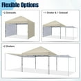 thumbnail image 5 of MASTERCANOPY 10 x 10ft Pop-up Canopy Tent with 2 Detachable Side Shades, Beige, 5 of 11