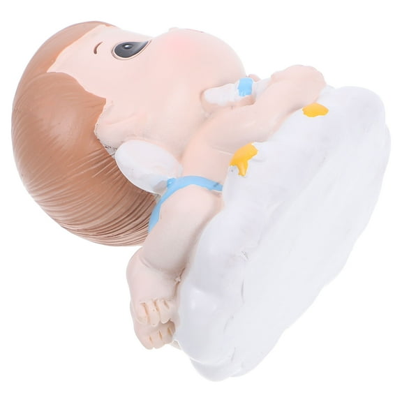 Topbathy Birthday Cake Topper Cartoon Appearance Resin for Kids Theme Party 1Pcs