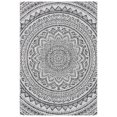 thumbnail image 2 of SAFAVIEH Courtyard Circin Medallion Indoor/Outdoor Area Rug, Grey/Black, 9' x 12', 2 of 4